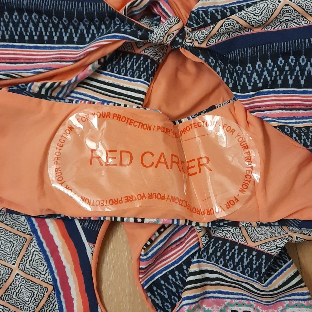 Red Carter Coral Reef Festival Swimsuit